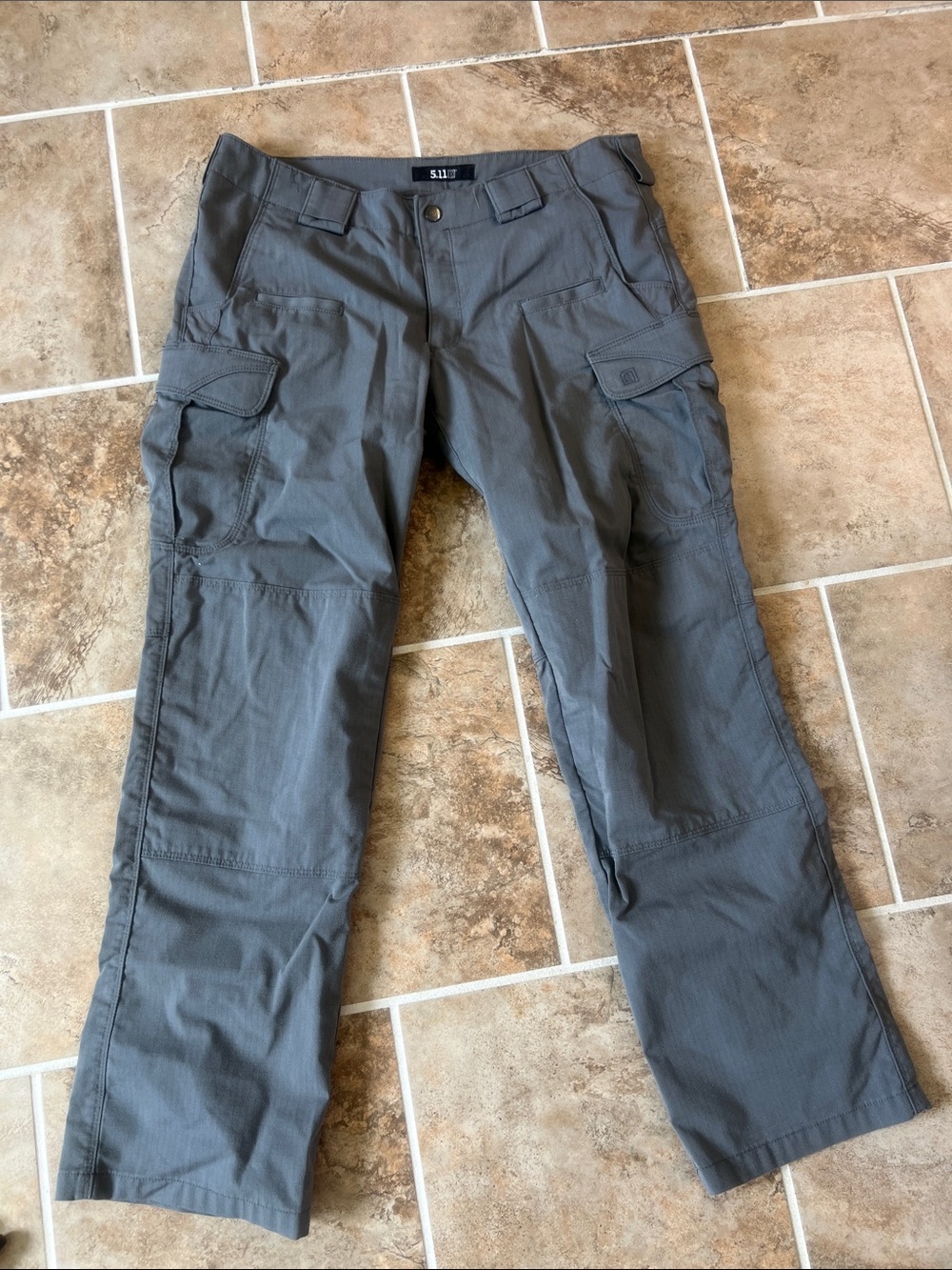 5.11 Tactical Stryke Storm Gray Women's Cargo Pants - Ripstop Utility Trousers